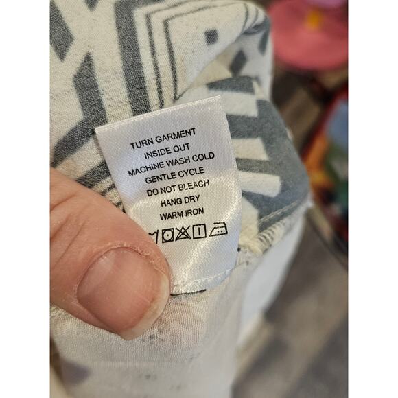 John mark embroidered tunic top womens medium boho festival preppy - Picture 8 of 8